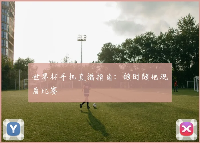 世界杯手机直播指南：随时随地观看比赛